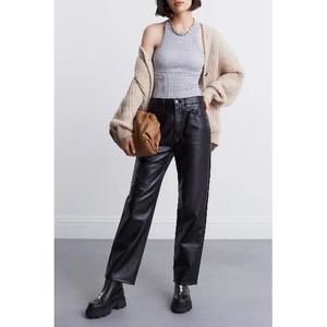 Agolde RECYCLED LEATHER 90'S PINCH WAIST $348 IN DETOX Size 30